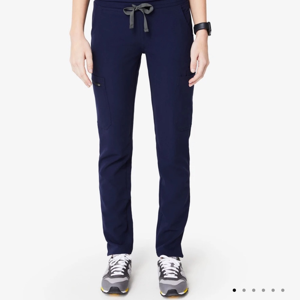 Navy FIGS Yola Skinny Scrub Pants